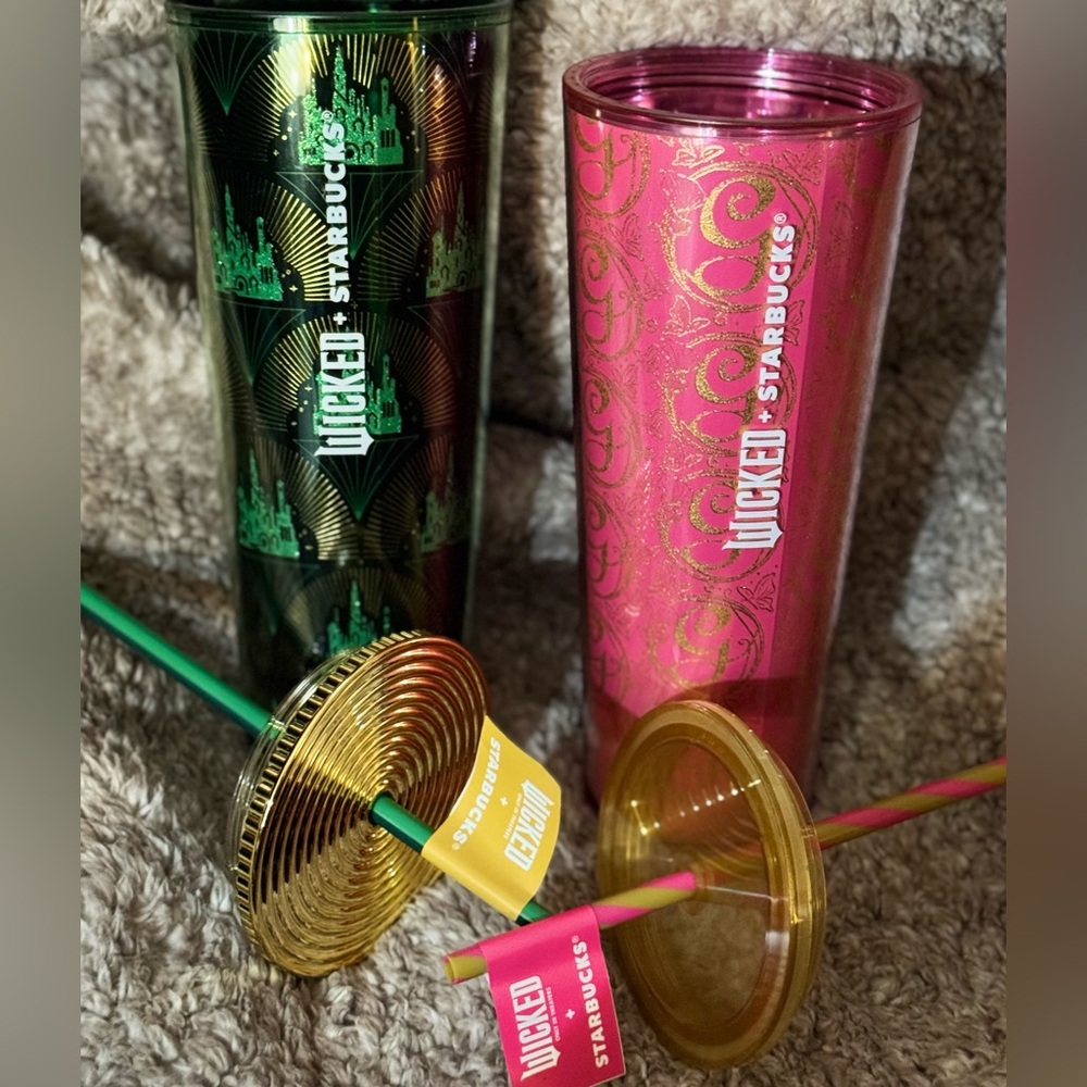 Limited 2024 Wicked Starbucks Tumblers Set- Sold Out! - Picture 4 of 8